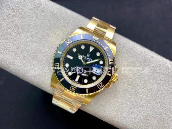 Rolex Submariner Date 126618LN 41mm Full Yellow Gold Black Dial VS Factory