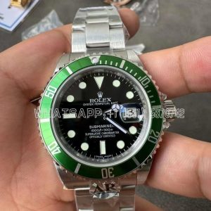 Rolex Submariner Date 16610 LV No Rehaut SS 904L Black Dial Swiss 3135 AR Factory