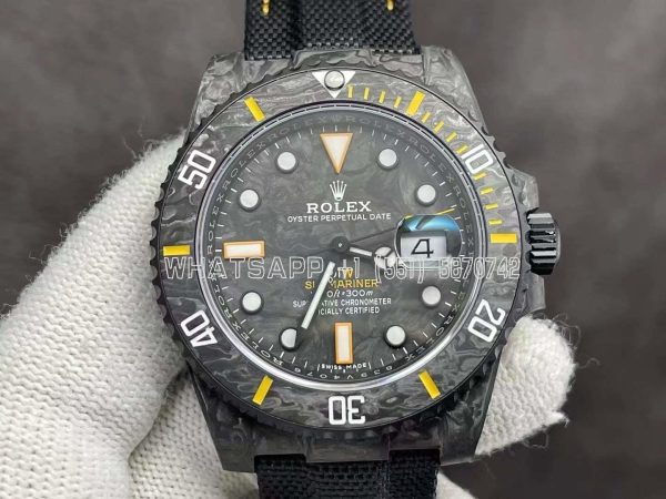 Rolex Submariner DIW Carbon Yellow Element VS Factory