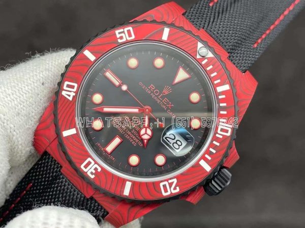 Rolex Submariner DIW Red Carbon Element VS Factory