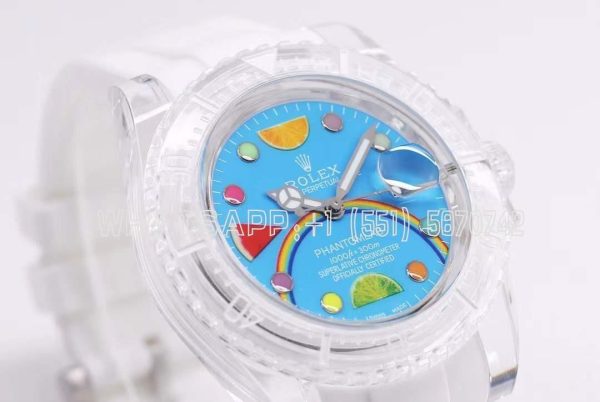 Rolex Submariner Phantomlab Transparent Blue Fruit Dial Swiss 3135 TW Factory