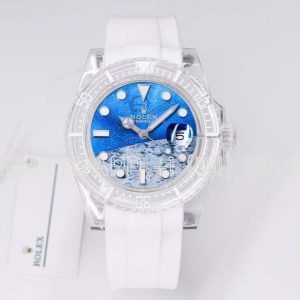 Rolex Submariner Phantomlab Transparent Blue Moon Dial Swiss 3135 TW Factory