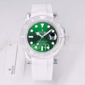 Rolex Submariner Phantomlab Transparent Green Dial Swiss 3135 TW Factory