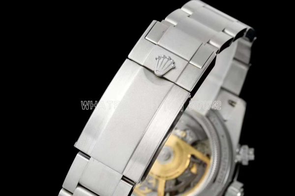 Rolex Daytona Artisans Skeleton SS Best Edition Blue Ceramic Bezel Skeleton Dial on SS Oyster Bracelet SA4130 - Image 6