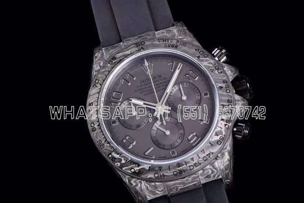 Rolex Daytona DiW All Black Forged Cabon Casing Mirror Replica