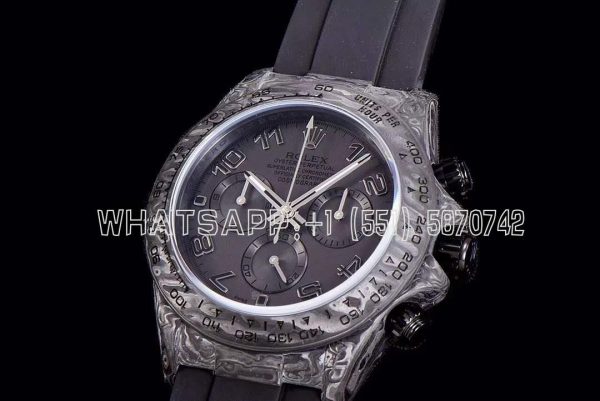 Rolex Daytona DiW All Black Forged Cabon Casing Mirror Replica