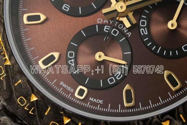 Rolex Daytona DiW COLOR CHANGING Edition Brown Gold Carbon Fiber - Image 5