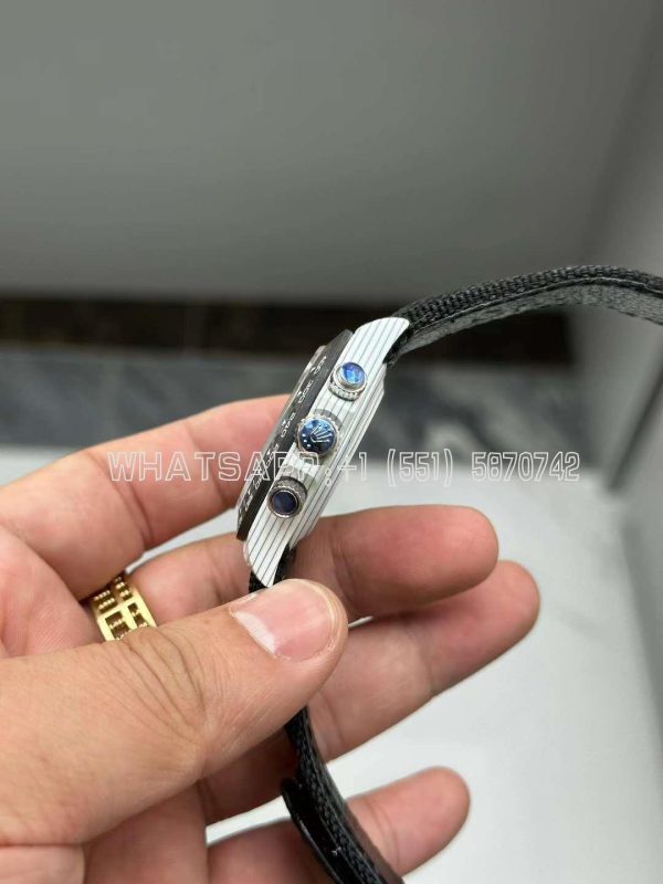Rolex Daytona DiW Ocellaris Edition White Carbon Fiber Watch Black nylon strap - Image 4