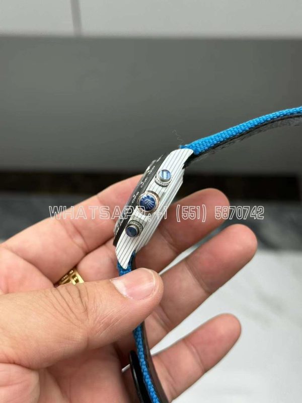 Rolex Daytona DiW Ocellaris Edition White Carbon Fiber Watch Blue nylon strap - Image 4