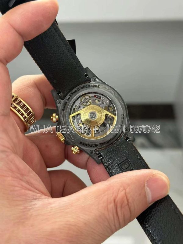 Rolex Daytona DIW Skeleton Dial in Carbon on Brown Nylon Strap - Image 5