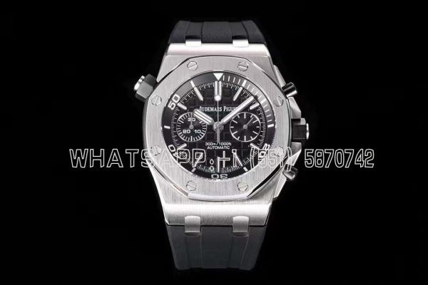 Audemars Piguet Royal Oak Offshore Diver Chrono 26703ST.OO SS Black Dial Swiss 3124 JJF