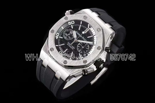 Audemars Piguet Royal Oak Offshore Diver Chrono 26703ST.OO SS Black Dial Swiss 3124 JJF