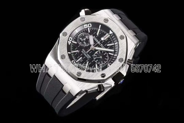 Audemars Piguet Royal Oak Offshore Diver Chrono 26703ST.OO SS Black Dial Swiss 3124 JJF