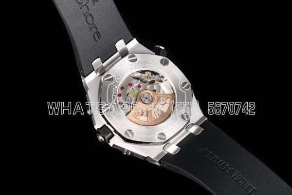Audemars Piguet Royal Oak Offshore Diver Chrono 26703ST.OO SS Black Dial Swiss 3124 JJF - Image 7