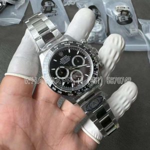 Rolex Daytona 116500 LN SS 904L Black Dial Swiss 4130 Clean Factory