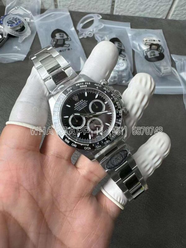 Rolex Daytona 116500 LN SS 904L Black Dial Swiss 4130 Clean Factory