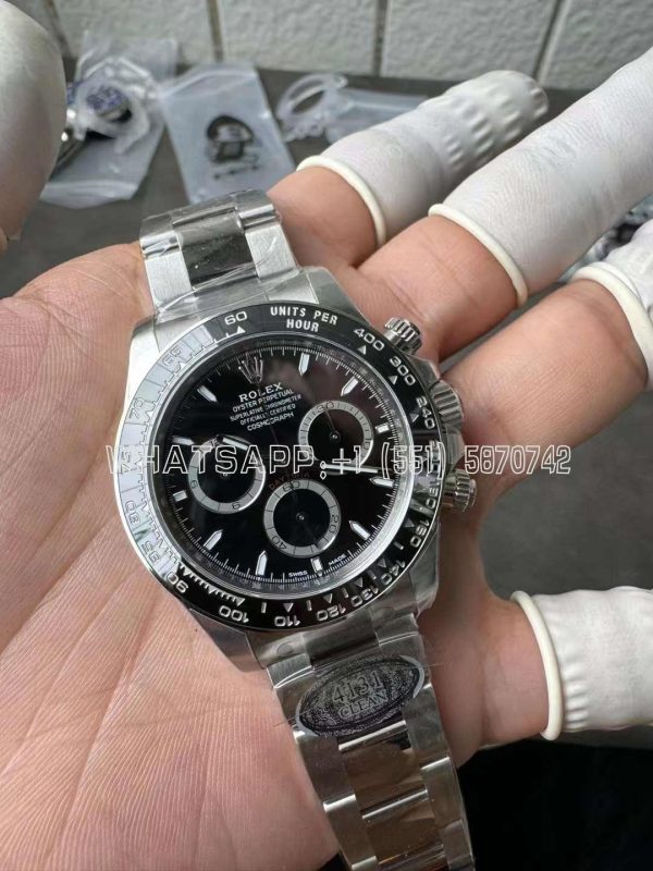 Rolex Daytona 116500 LN SS 904L Black Dial Swiss 4130 Clean Factory