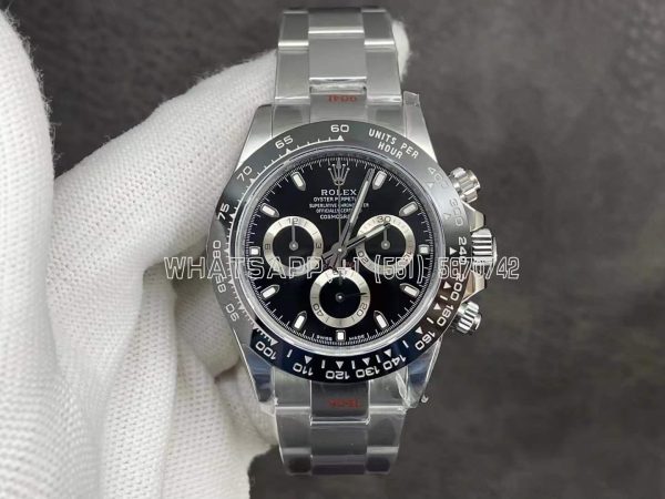 Rolex Daytona 116500 LN SS 904L Black Dial Swiss 4130 NOOB Factory