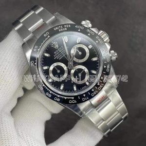 Rolex Daytona 116500 LN SS 904L Black Dial Swiss 4130 NOOB Factory