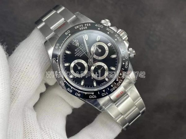 Rolex Daytona 116500 LN SS 904L Black Dial Swiss 4130 NOOB Factory