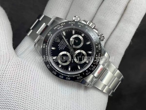 Rolex Daytona 116500 LN SS 904L Black Dial Swiss 4130 NOOB Factory