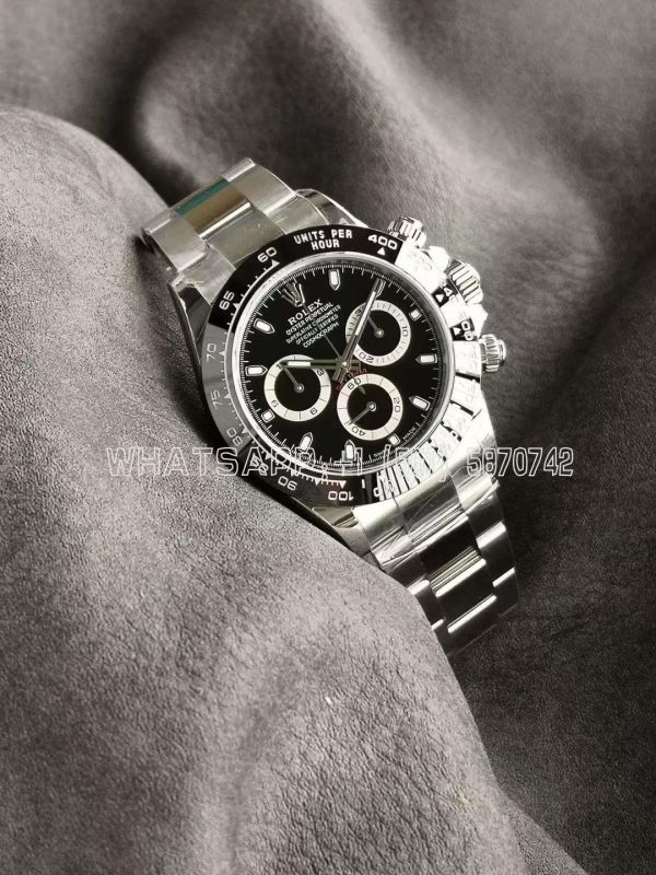 Rolex Daytona 116500 LN SS 904L Black Dial Swiss 4130 VS Factory