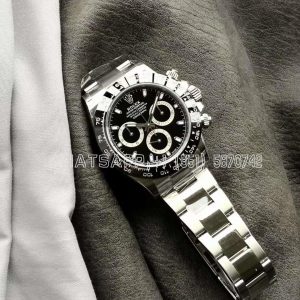 Rolex Daytona 116500 LN SS 904L Black Dial Swiss 4130 VS Factory