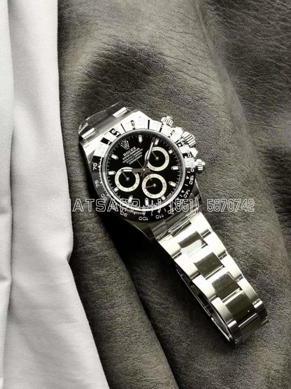 Rolex Daytona 116500 LN SS 904L Black Dial Swiss 4130 VS Factory