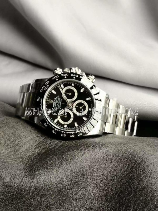 Rolex Daytona 116500 LN SS 904L Black Dial Swiss 4130 VS Factory