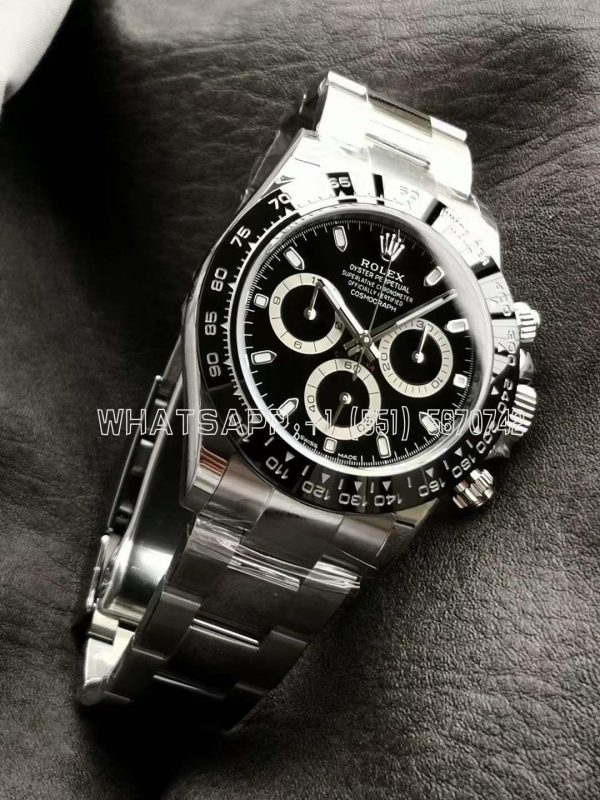 Rolex Daytona 116500 LN SS 904L Black Dial Swiss 4130 VS Factory