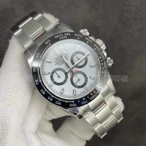 Rolex Daytona 116500 LN SS 904L White Dial Swiss 4130 NOOB Factory