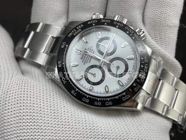 Rolex Daytona 116500 LN SS 904L White Dial Swiss 4130 NOOB Factory