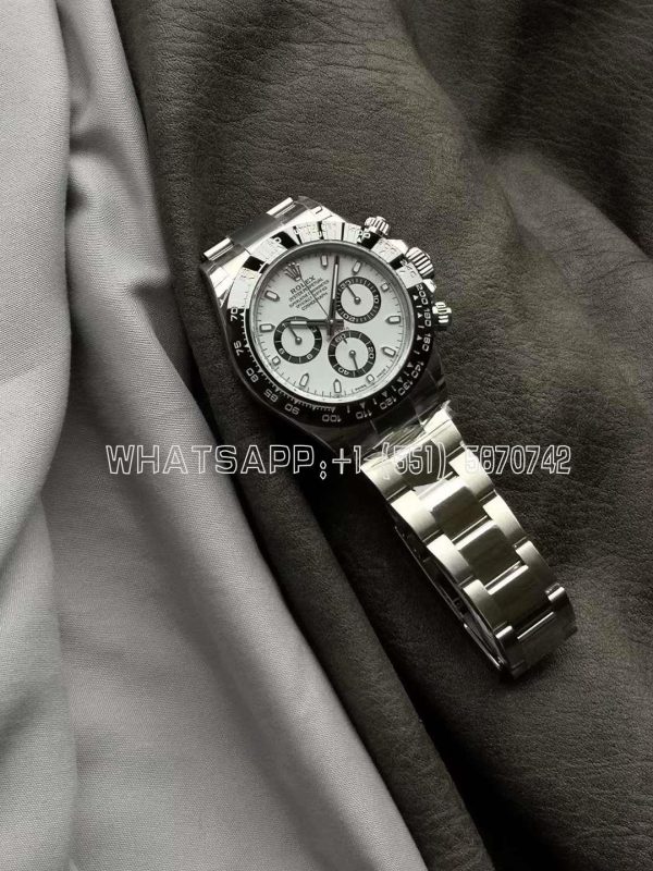 Rolex Daytona 116500 LN SS 904L White Dial Swiss 4130 VS Factory