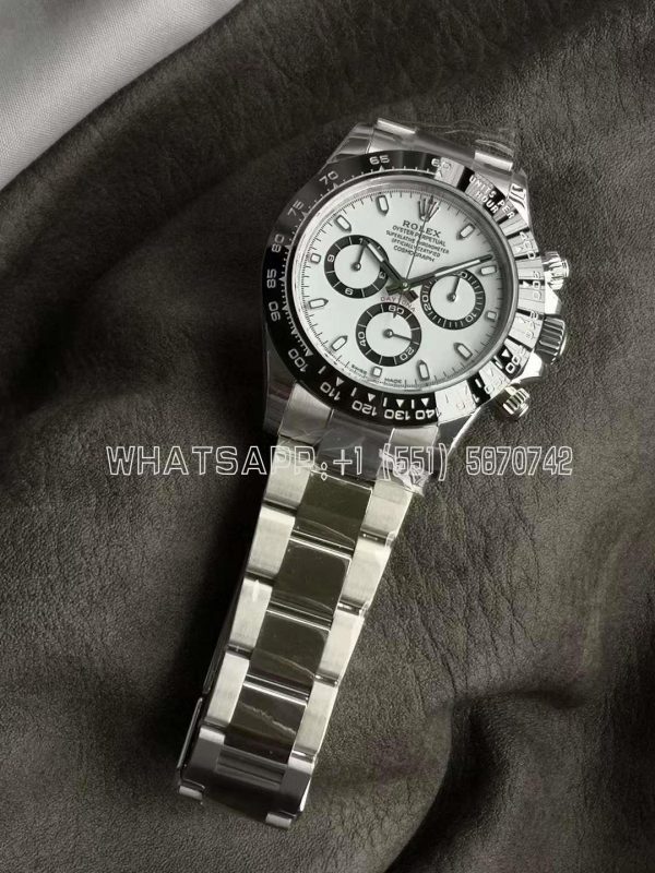 Rolex Daytona 116500 LN SS 904L White Dial Swiss 4130 VS Factory