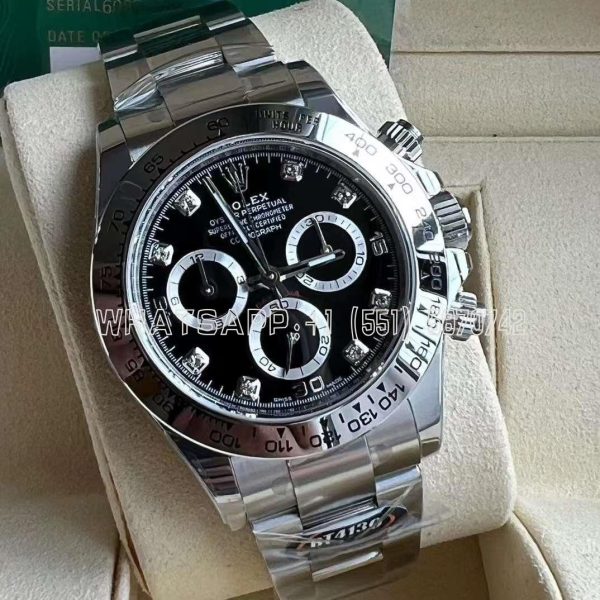 Rolex Daytona 116500 SS 904L Black Dial Ceramic Bezel Swiss 4130 BT Factory