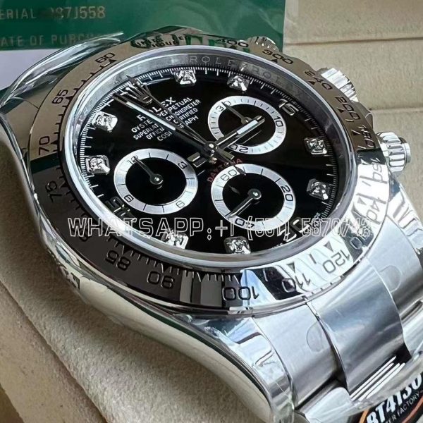 Rolex Daytona 116500 SS 904L Black Dial Ceramic Bezel Swiss 4130 BT Factory