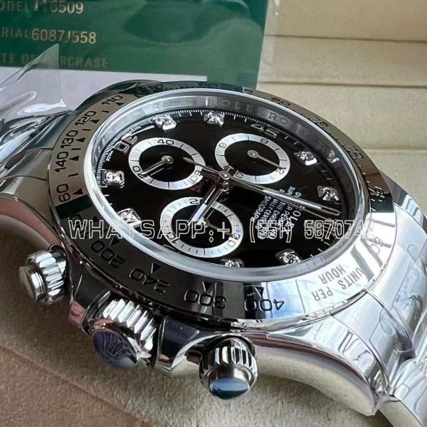 Rolex Daytona 116500 SS 904L Black Dial Ceramic Bezel Swiss 4130 BT Factory - Image 6
