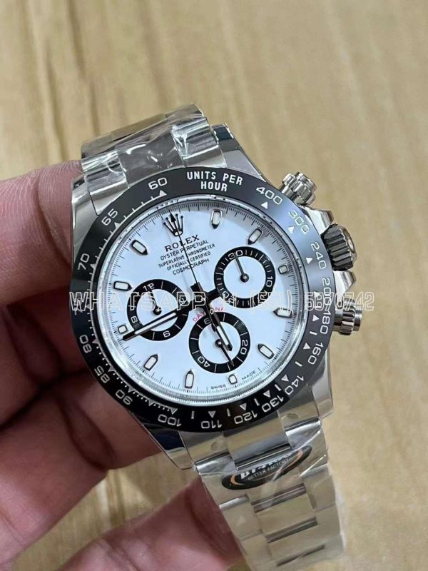 Rolex Daytona 116500 SS 904L White Dial Ceramic Bezel Swiss 4130 BT Factory