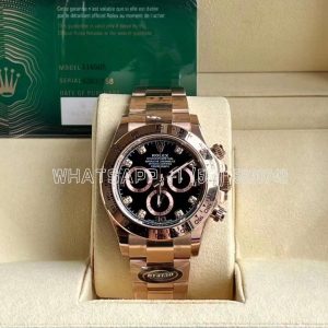 Rolex Daytona 116505 Everest gold black dial diamond Swiss 4130 BT Factory