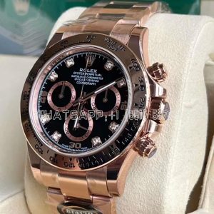 Rolex Daytona 116505 Everest gold black dial diamond Swiss 4130 BT Factory