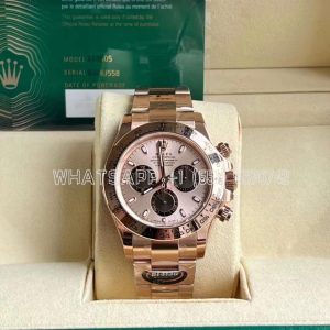 Rolex Daytona 116505 Rose Gold Plated SS 904L Rose Dial Swiss 4130 BT Factory