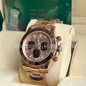 Rolex Daytona 116505 Rose Gold Plated SS 904L Rose Dial Swiss 4130 BT Factory