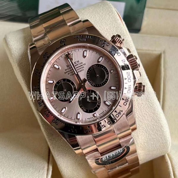 Rolex Daytona 116505 Rose Gold Plated SS 904L Rose Dial Swiss 4130 BT Factory
