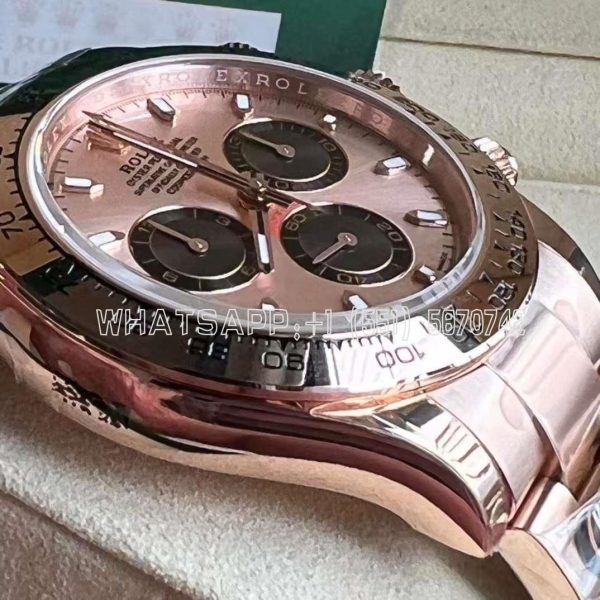 Rolex Daytona 116505 Rose Gold Plated SS 904L Rose Dial Swiss 4130 BT Factory