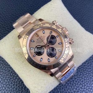 Rolex Daytona 116505 Rose Gold Plated SS 904L Rose Dial Swiss 4130 Clean Factory