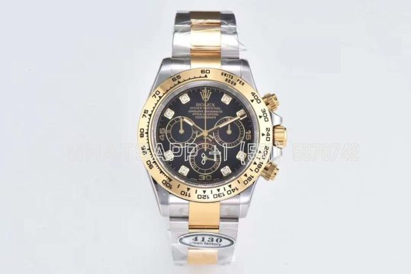Rolex Daytona 116508 Black Dial with Diamond Markers Swiss 4130 Clean Factory