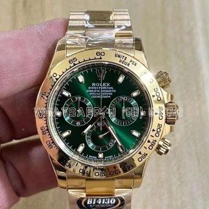 Rolex Daytona 116508 Green Dial on YG Bracelet Swiss 4130 BT Factory