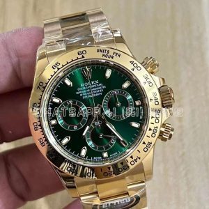 Rolex Daytona 116508 Green Dial on YG Bracelet Swiss 4130 BT Factory