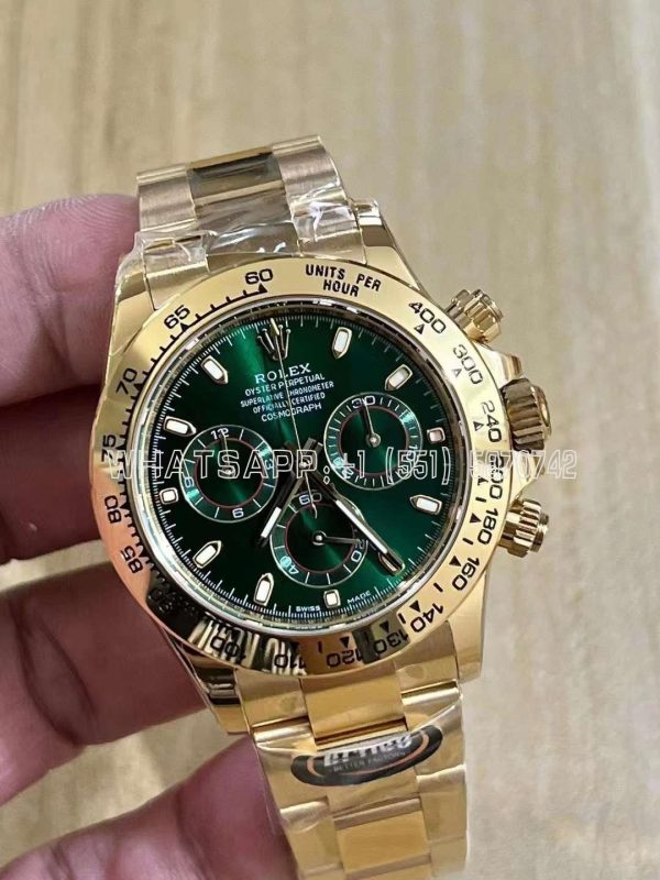 Rolex Daytona 116508 Green Dial on YG Bracelet Swiss 4130 BT Factory