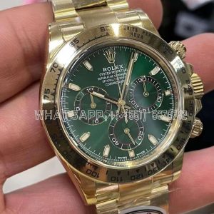 Rolex Daytona 116508 Green Dial on YG Bracelet Swiss 4130 Clean Factory